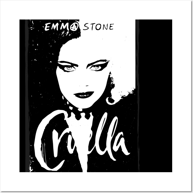 Cruella with Emma Stone Wall Art by Evgenija.S